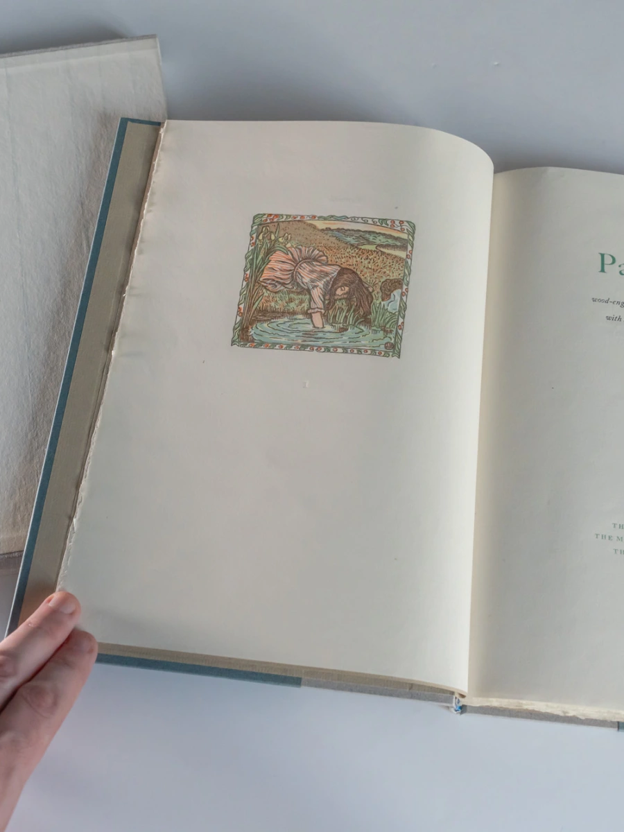 Pastorale with wood engravings by Lucien Pissarro and a note on the Kelmscott paper by John Bidwell (Whittington Press, 2011)